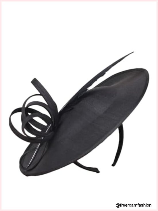 Elegant Church Derby Hat Women Fascinator Adjustable Polyester Fiber main image 5